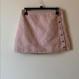 Light pink skater skirt.